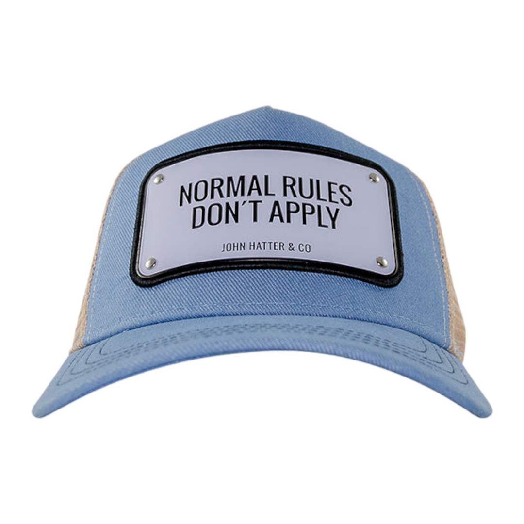 John Hatter & CO Normal Rules Don´t Apply Hat Sky Blue