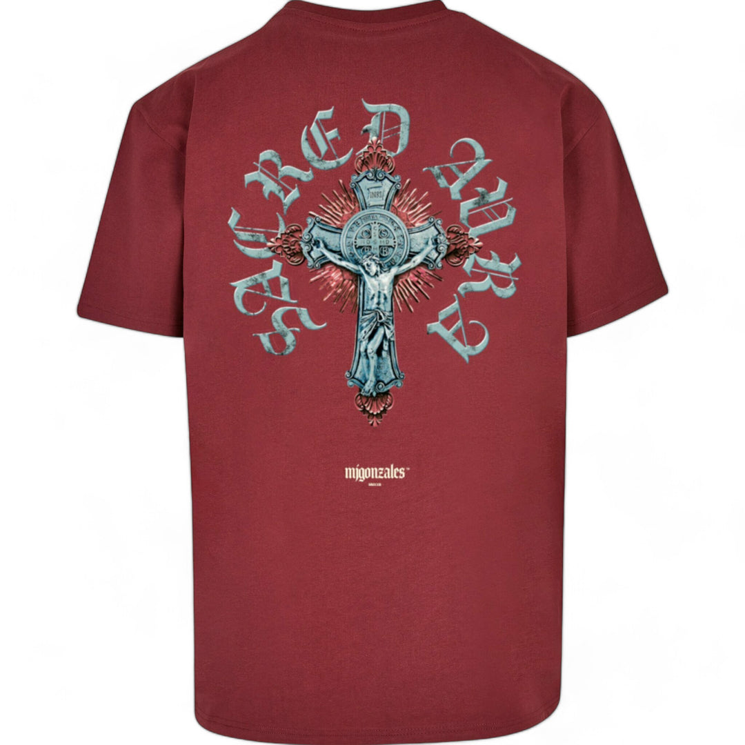 MJ Gonzales Cross Tee Cherry Burgundy