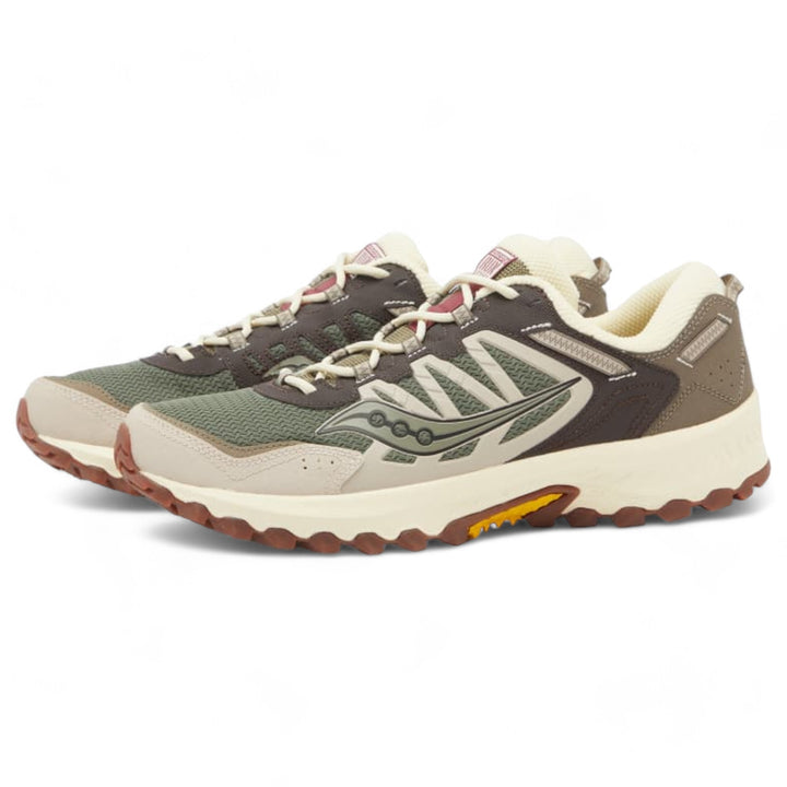 Saucony Grid Peak Olive and Brown