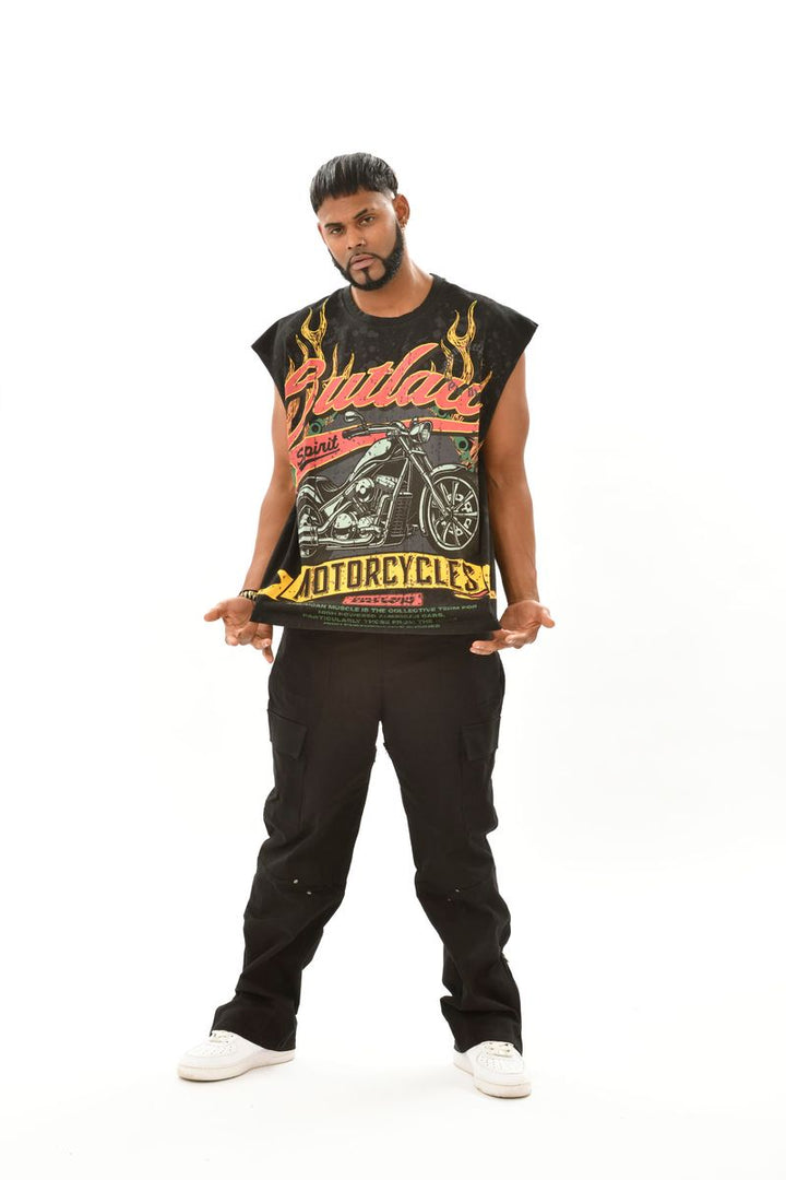 Eleve Outlaw Spirit Sleeveless Tee Black