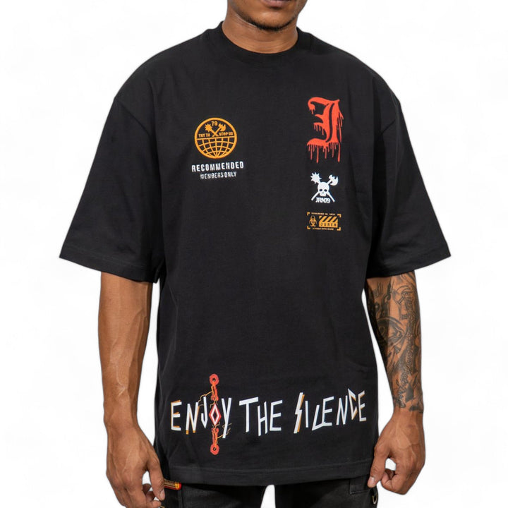 Juren Enjoy The Silence Tee Black outfit combo