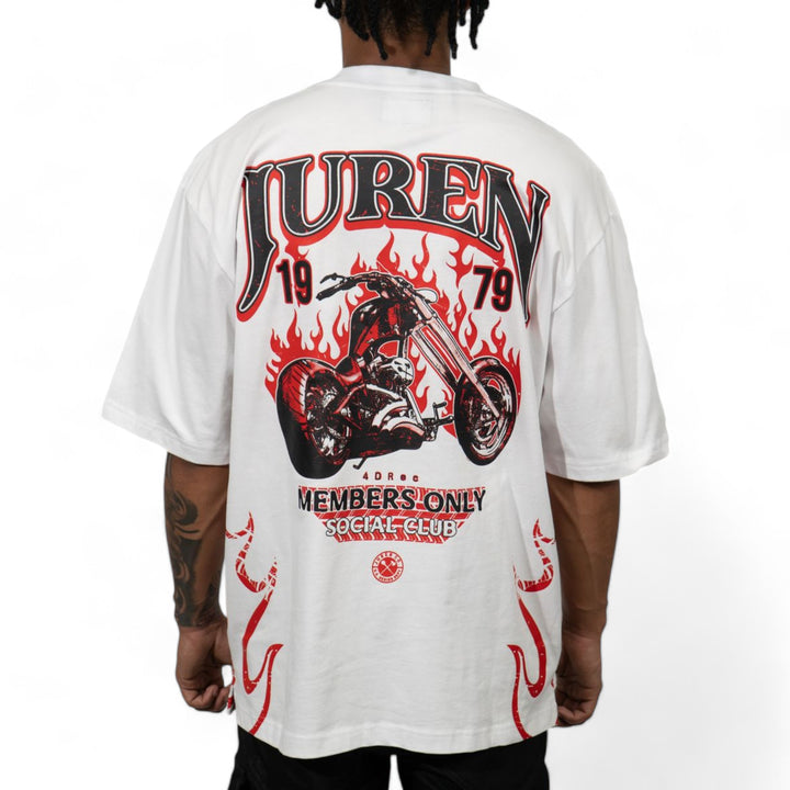 Juren Members Only Tee White Big & Tall