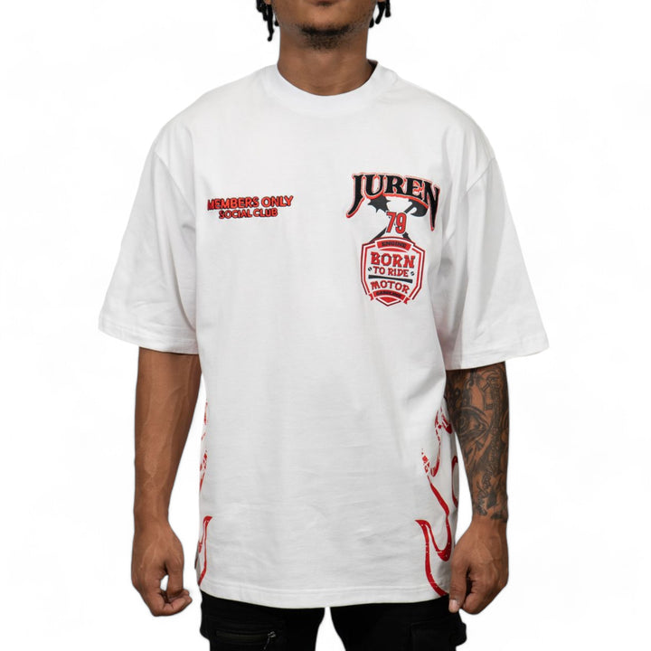 Juren Members Only Tee White Big & Tall