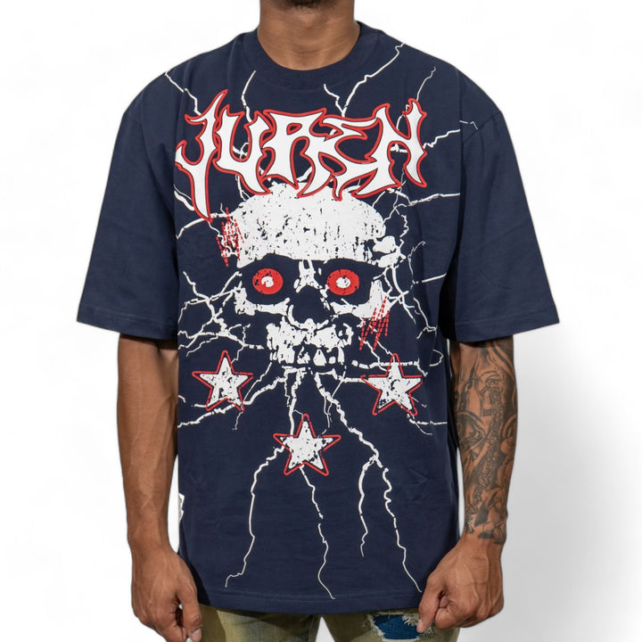 Juren Star Of Life Tee Navy Big & Tall