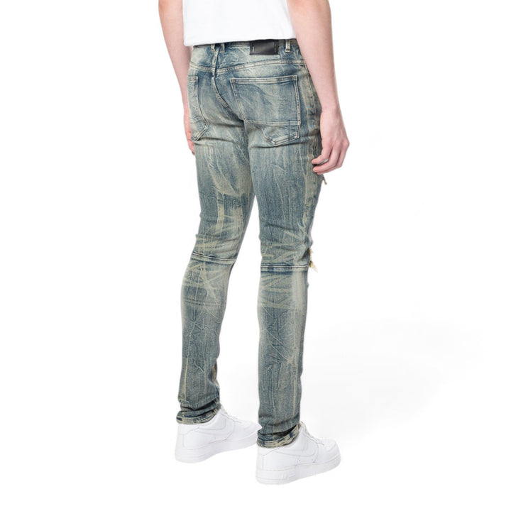 Smoke Rise Slim Tapered Vintage Washed Jeans Topaz Blue