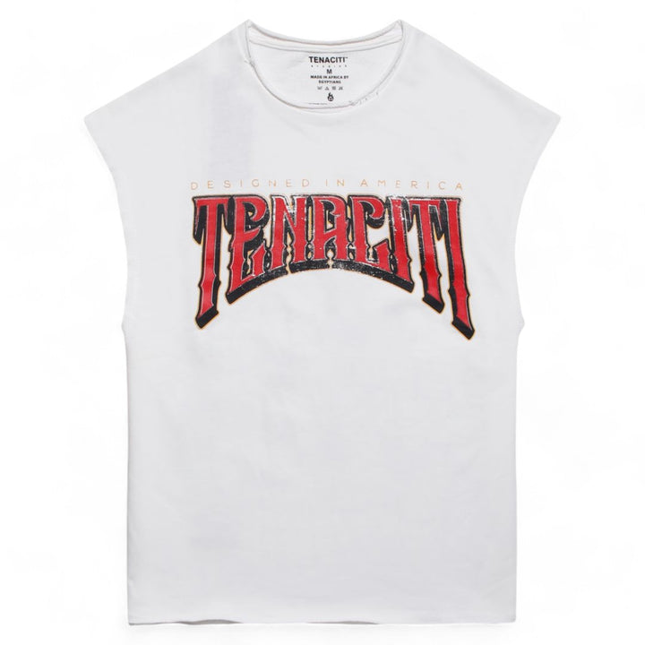 Tenaciti Fire Heart Sleeveless Shirt Cream