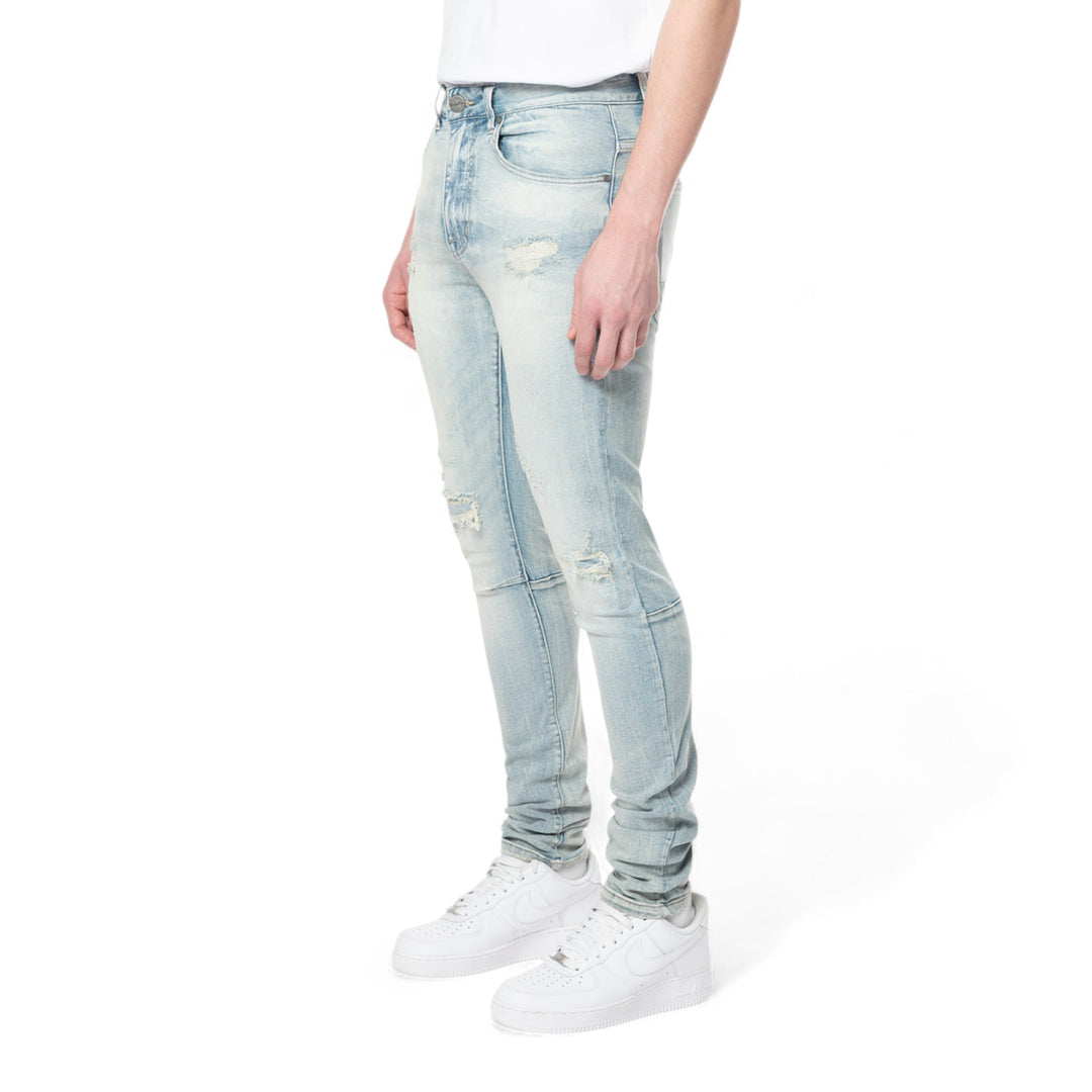 Smoke Rise Slim Tapered Vintage Washed Jeans Elm Blue