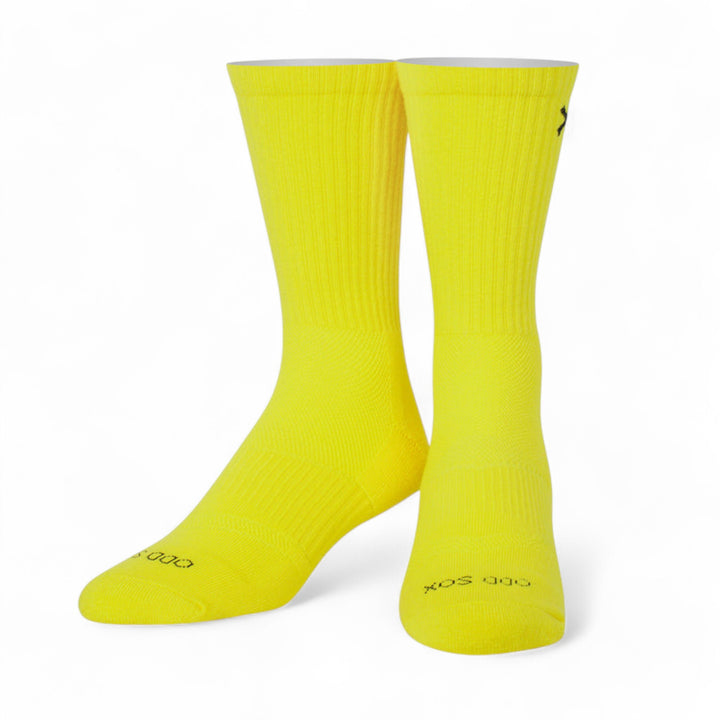 Odd Sox Crew Basix Fashion Sox Yellow