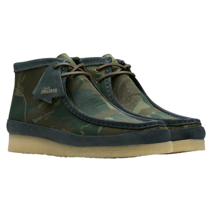 Clarks Wallabee Boot Green Camouflage