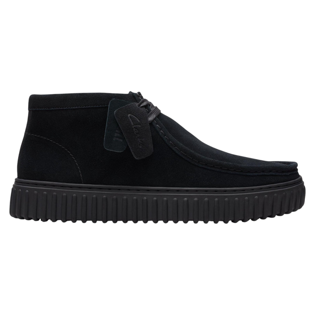 Clarks Torhill Hi Black Suede