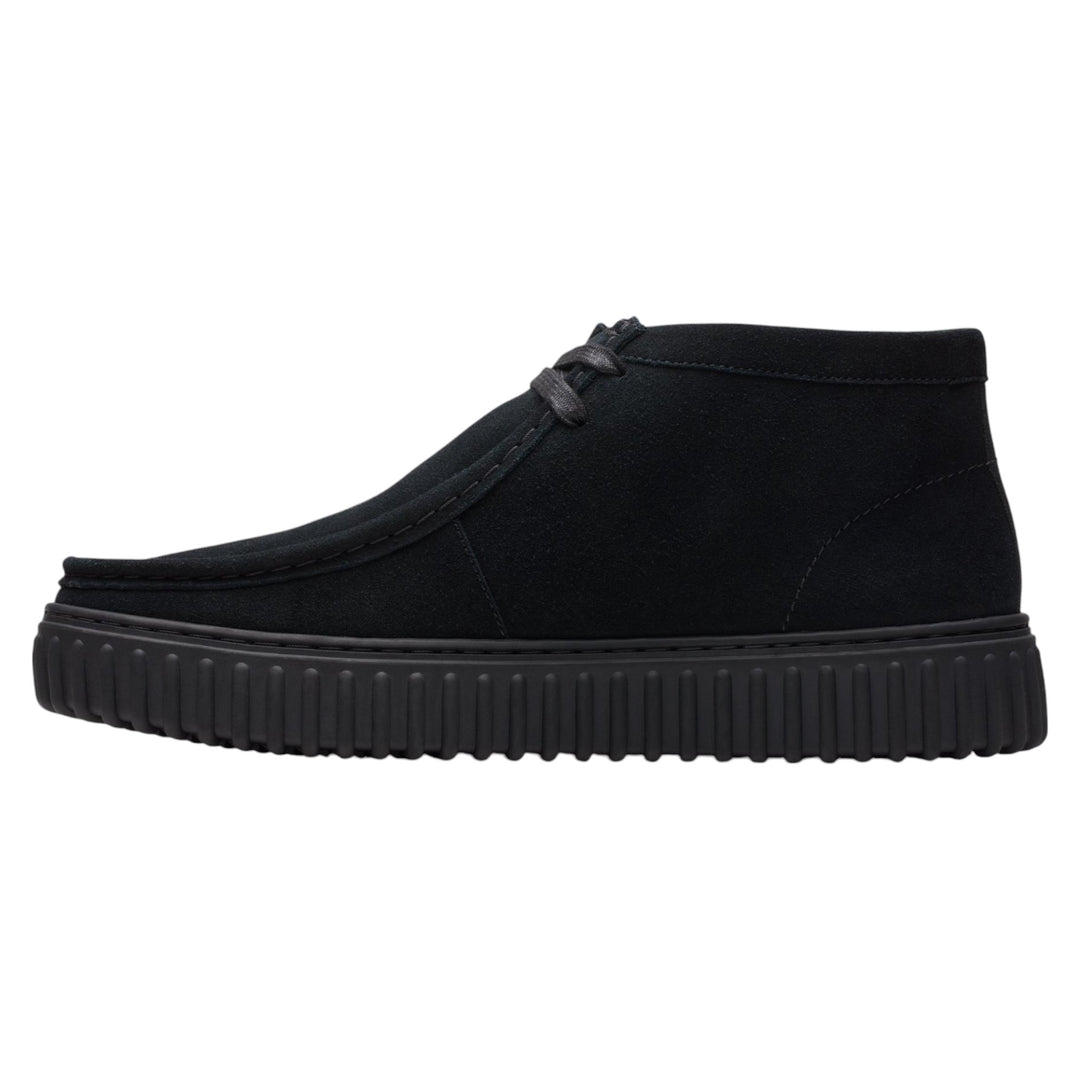 Clarks Torhill Hi Black Suede