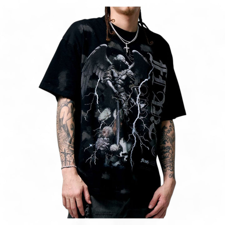 Flare Devine Watcher Tee Black Splatter