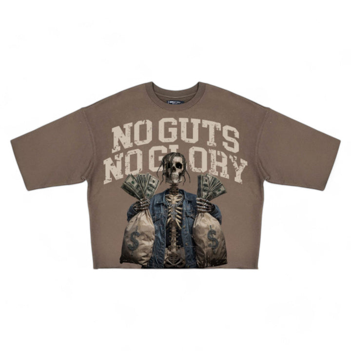 Roku No Guts Cropped Tee Taupe outfit combo