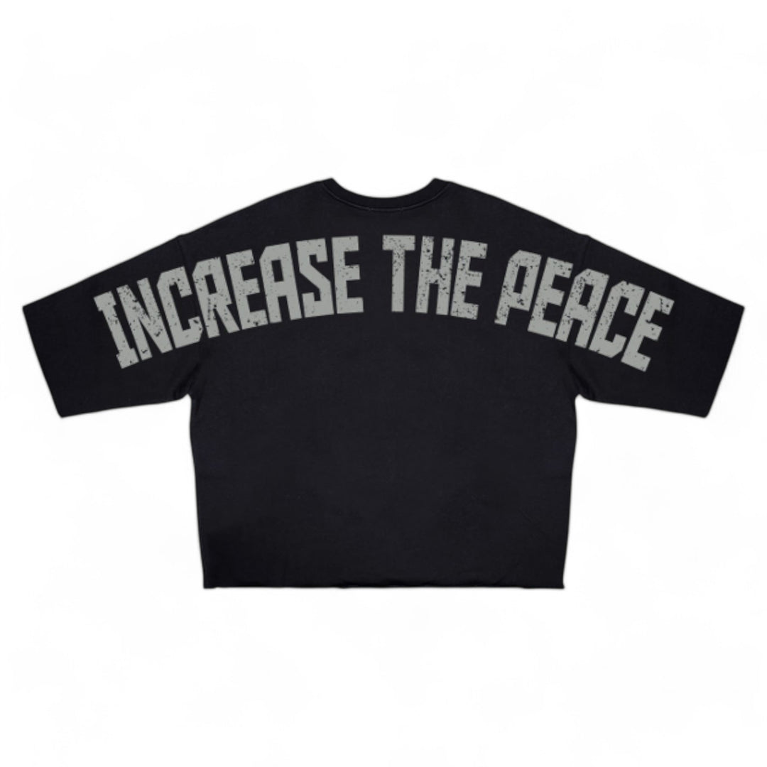 Roku Increase The Peace Cropped Tee Black