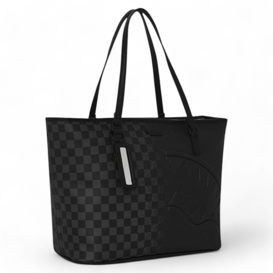 Sprayground Spritz Grey Check Tote