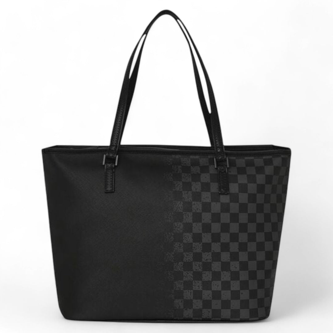 Sprayground Spritz Grey Check Tote