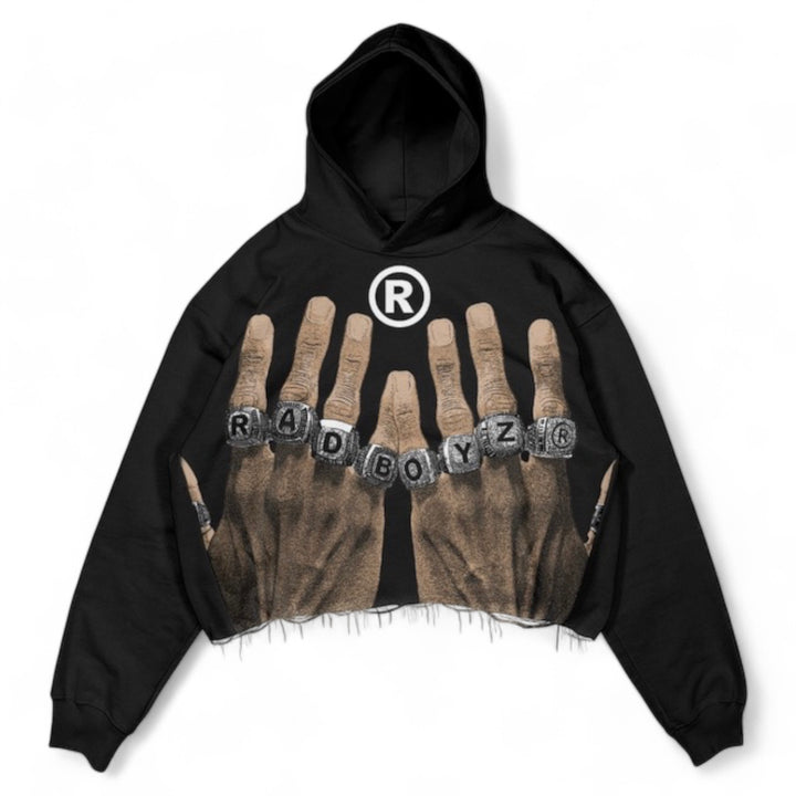 Rad Boyz Rings Hoodie Black