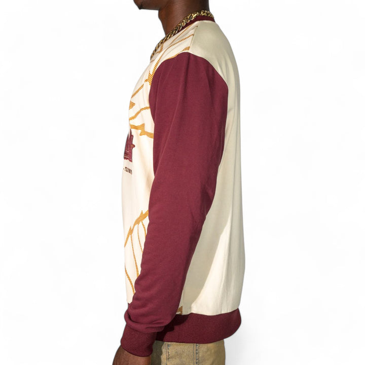 Blac Leaf P.O.T Crewneck Sweater Cream/ Burgundy