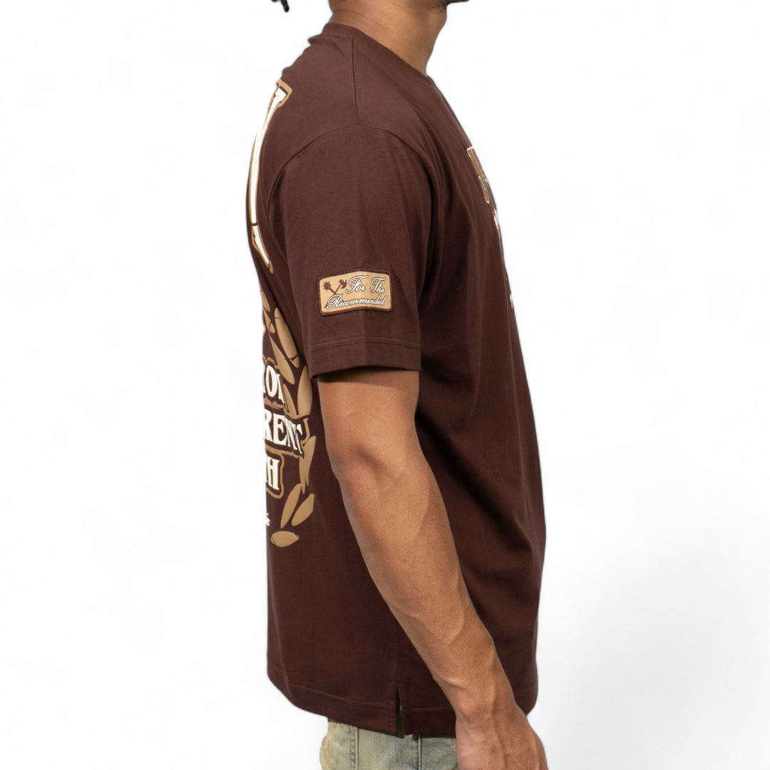 Juren Cut From Different Cloth Tee Brown