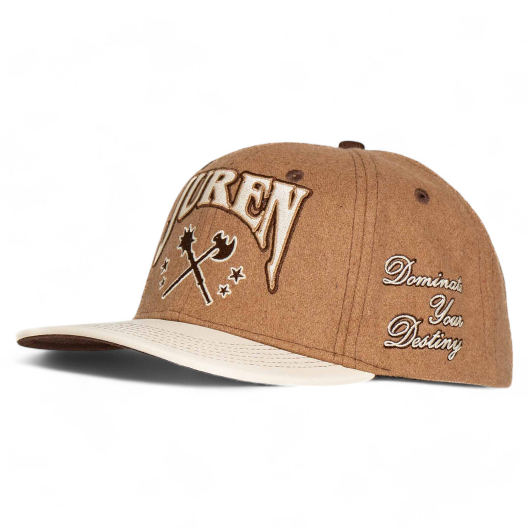 Juren Dominate Strapback Hat Khaki/ Natural