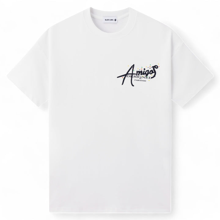 Black Label  Amigos Tee White