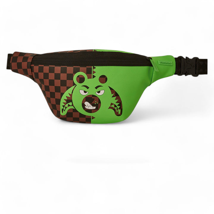 SPRAYGROUND GREEN MONEY BEAR SAVVY CROSSBODY