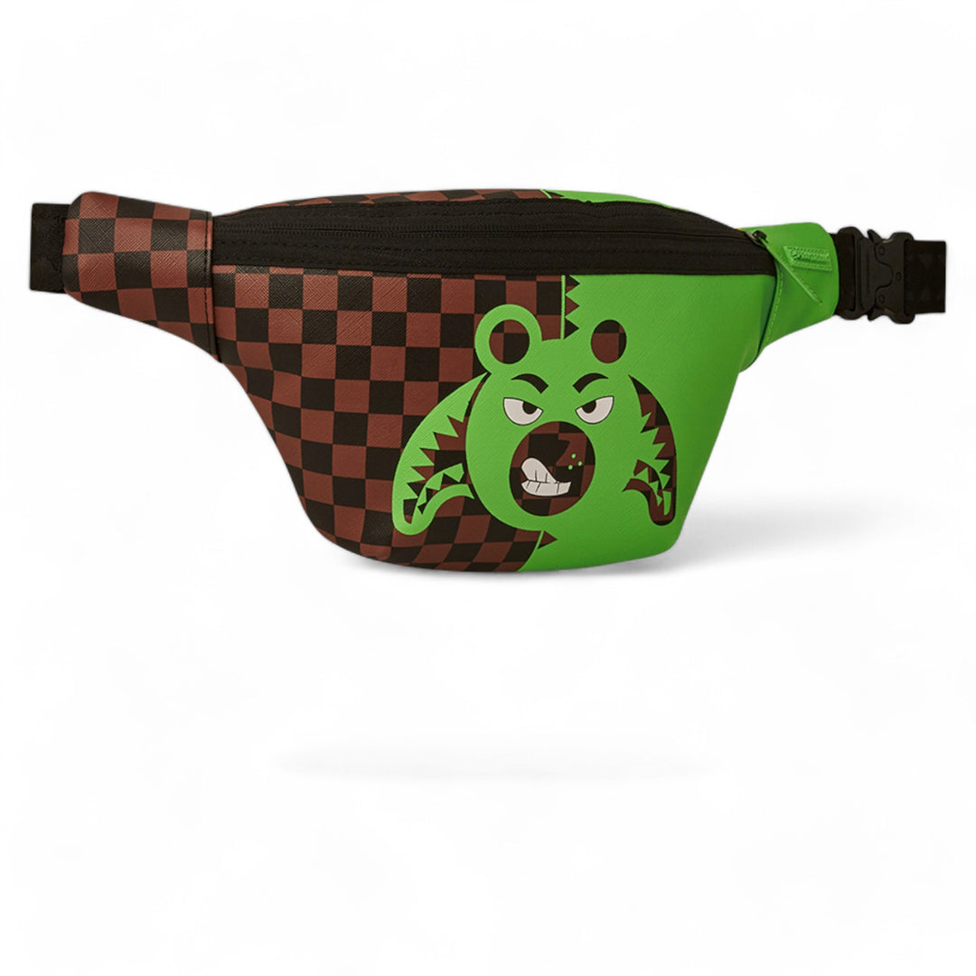 SPRAYGROUND GREEN MONEY BEAR SAVVY CROSSBODY