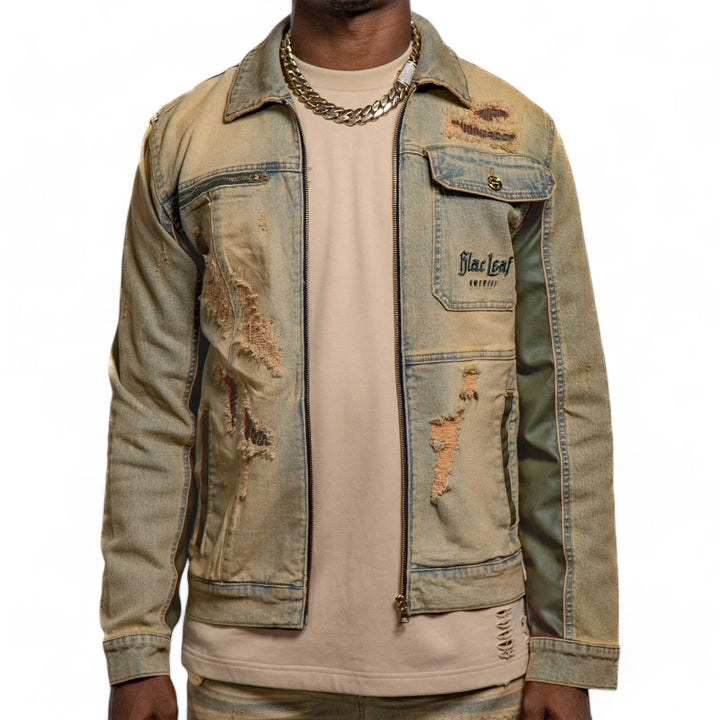 Blac Leaf Stay Strong Denim Jacket