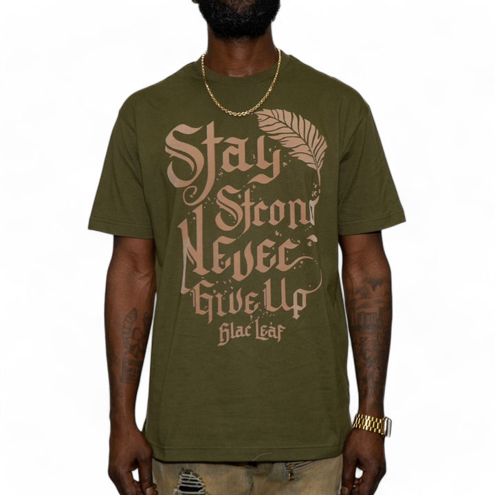 Blac Leaf Stay Strong Tee Olive