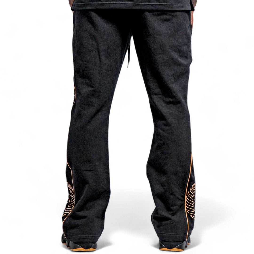 Blac Leaf Premium Embroidered Leaf Pattern Jogger