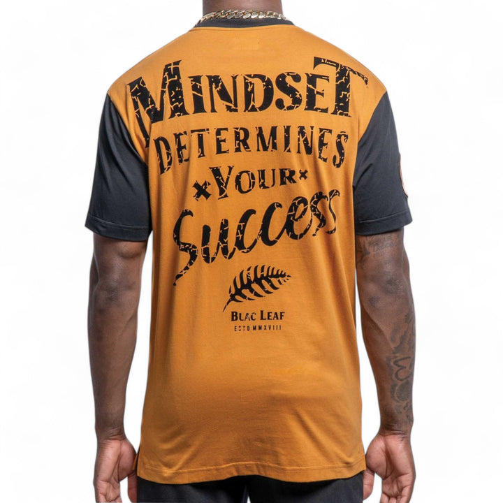 Blac Leaf Mindset Determines Success Tee Rust