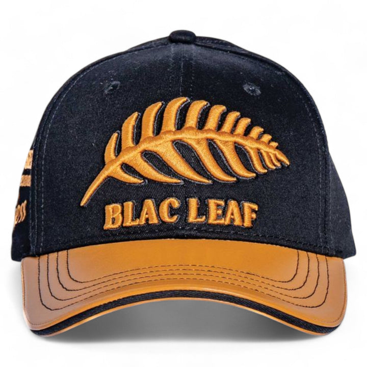 Blac leaf  Successful Mindset Vegan Leather Dad Hat, Ornate Patch To Success T-shirt, Successful Mindset Denim Pants Jet Black (Sneaker not included)  Outfit combo