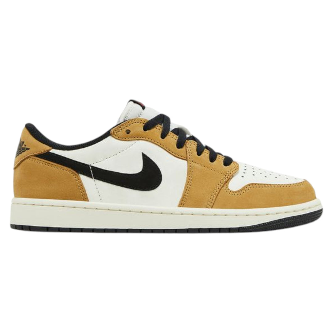 Air Jordan 1 Low OG Rookie of the Year Sail, Black, Golden Harvest