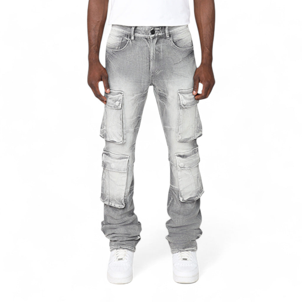 Smoke Rise Cargo Fashion Jean Union Grey – Purple Carpet Miami