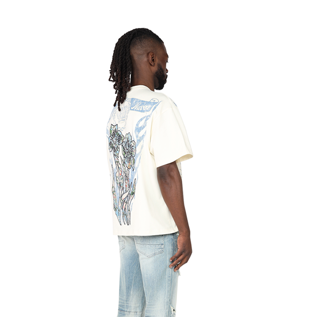 Smoke Rise Tapestry Tee Chalk