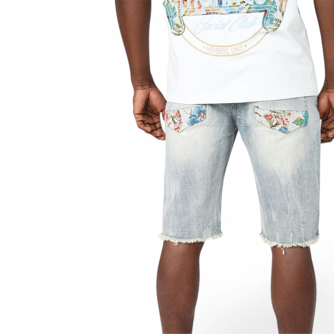 Smoke Rise Tapestry Denim Short