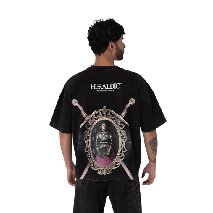 Pure Heraldic Frame Tee Black