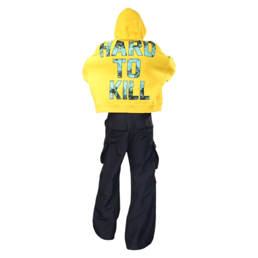 Wrathboy Rhinestone Wrath Hoodie Yellow