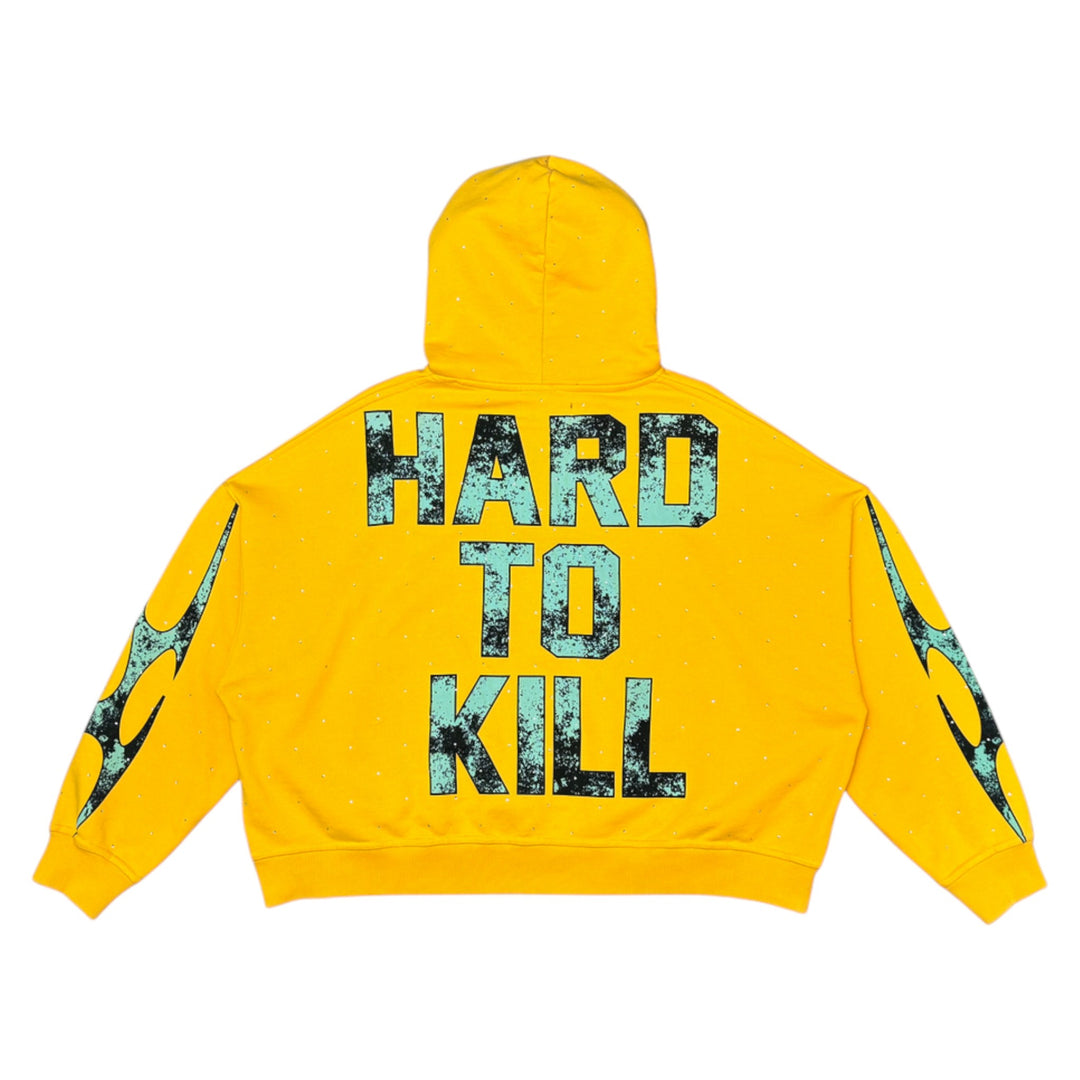 Wrathboy Rhinestone Wrath Hoodie Yellow