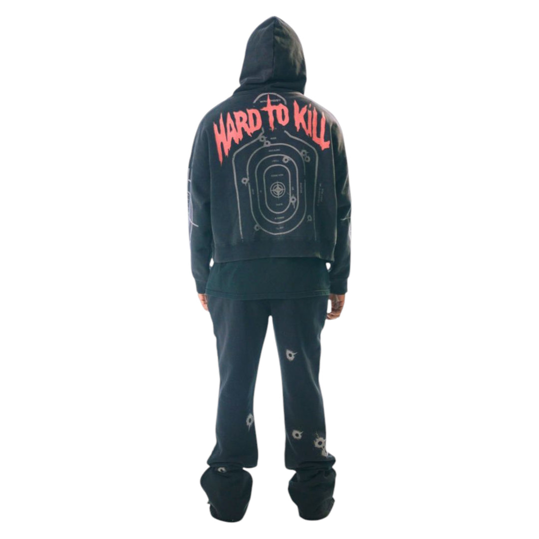 Wrathboy Hard To Kill Skull Cropped Hoodie