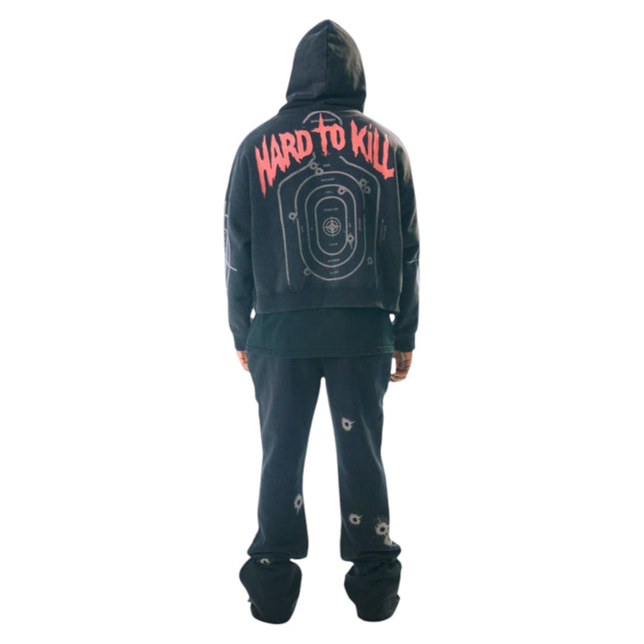 Wrathboy Hard To Kill Skull Cropped Hoodie