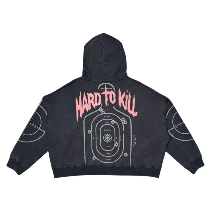 Wrathboy Hard To Kill Skull Cropped Hoodie