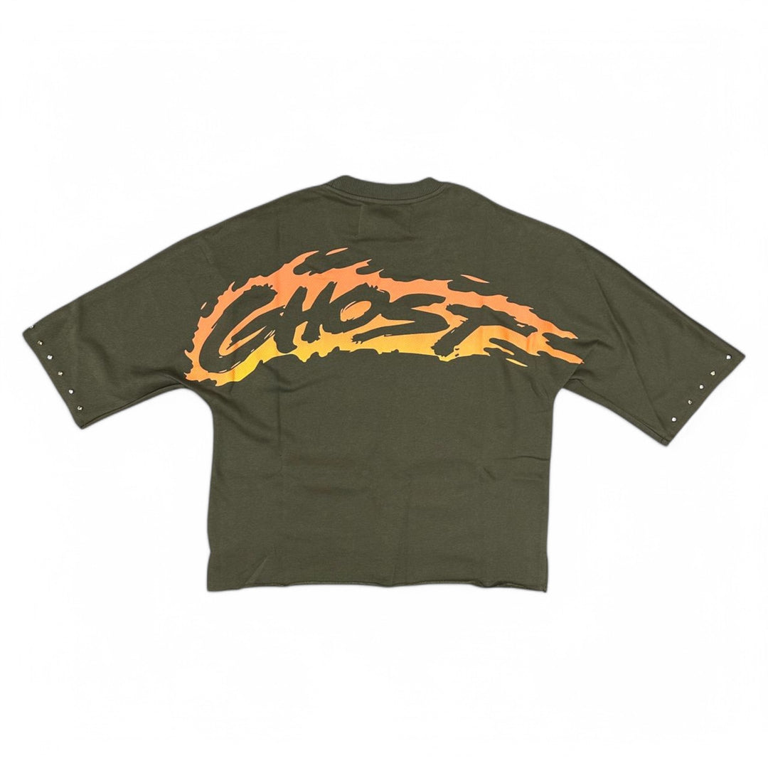 Bkys Ghost Cropped Tee Olive