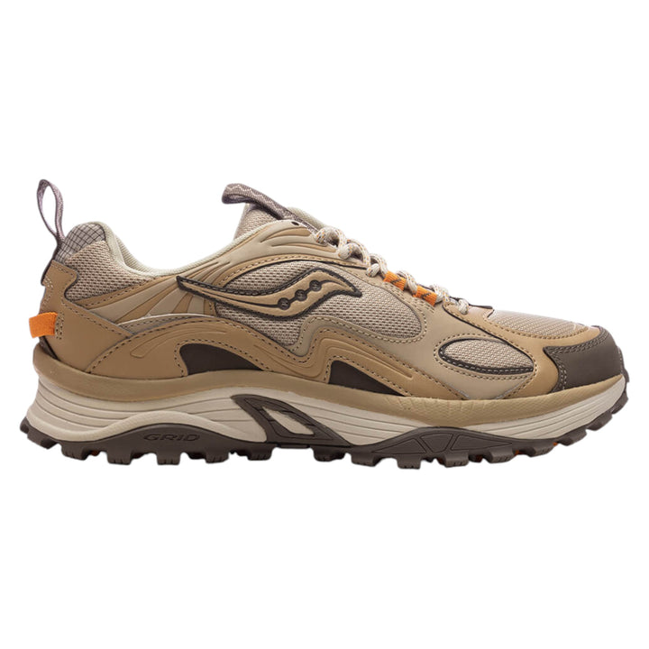 Saucony Grid Aura X Whey Khaki and Orange