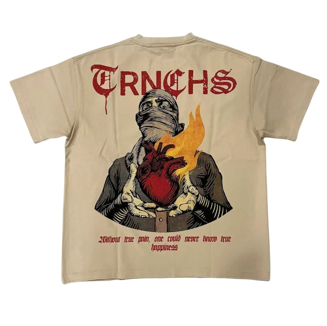 Trnchs "GREAT PAIN" Cream Tee