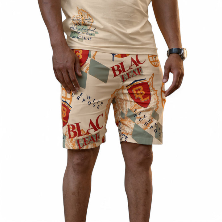 Blac Leaf Purpose All Over Print Shorts