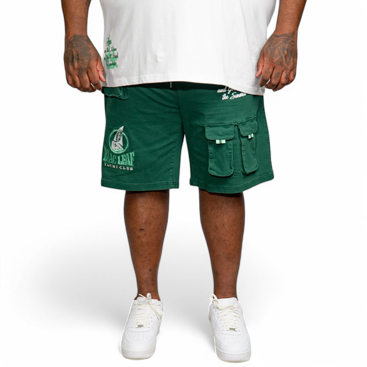 Blac Leaf Yacht Club Utility Shorts Dark Green Big & Tall