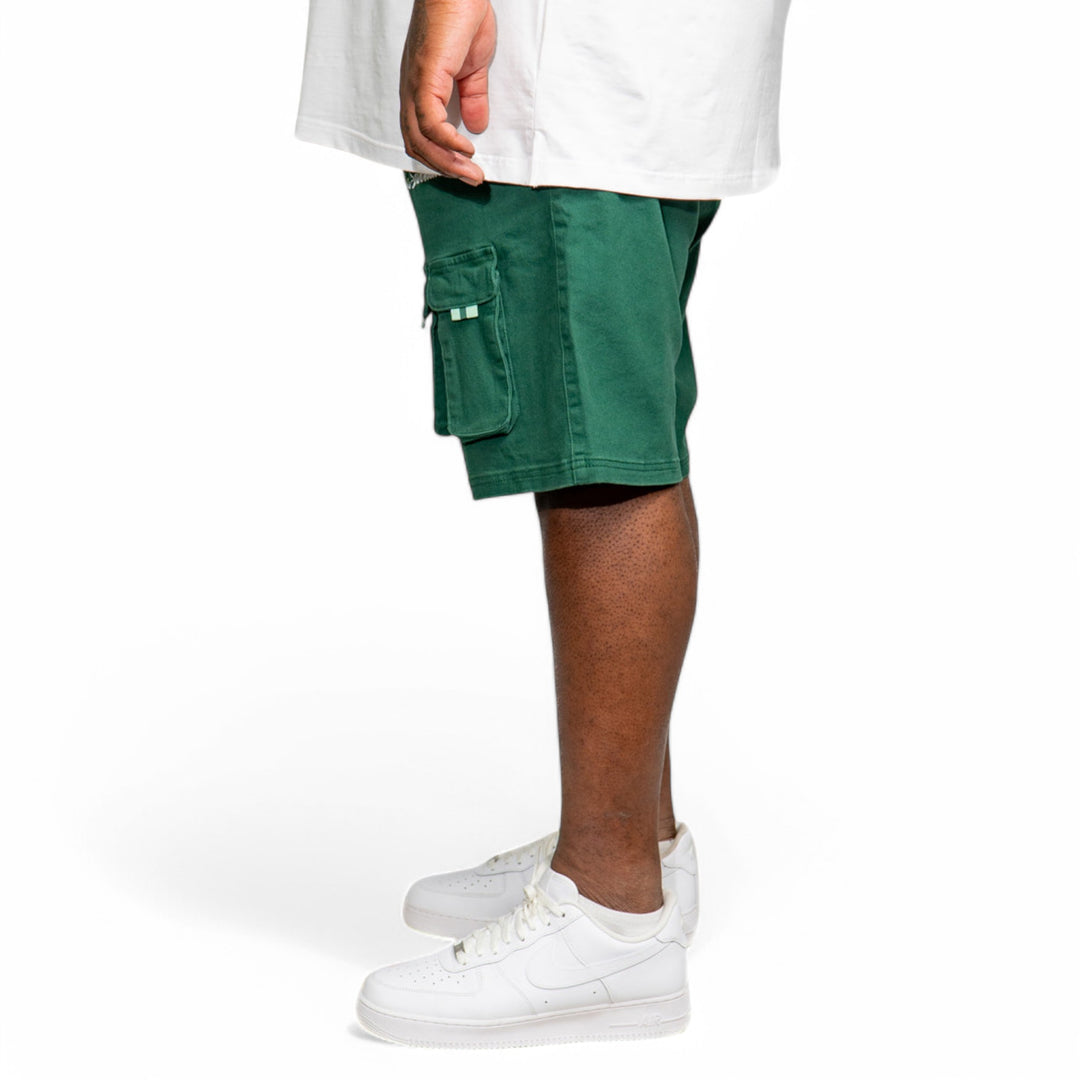 Blac Leaf Yacht Club Utility Shorts Dark Green Big & Tall