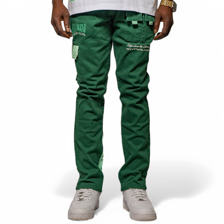 Blac Leaf Yacht Club Twill Pants Dark Green Big & Tall