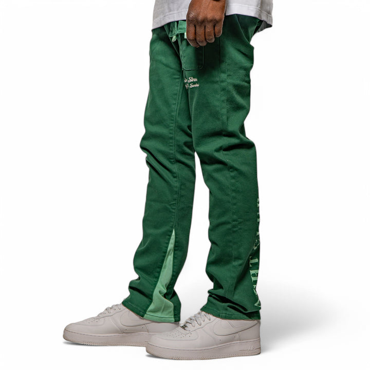 Blac Leaf Yacht Club Twill Pants Dark Green Big & Tall